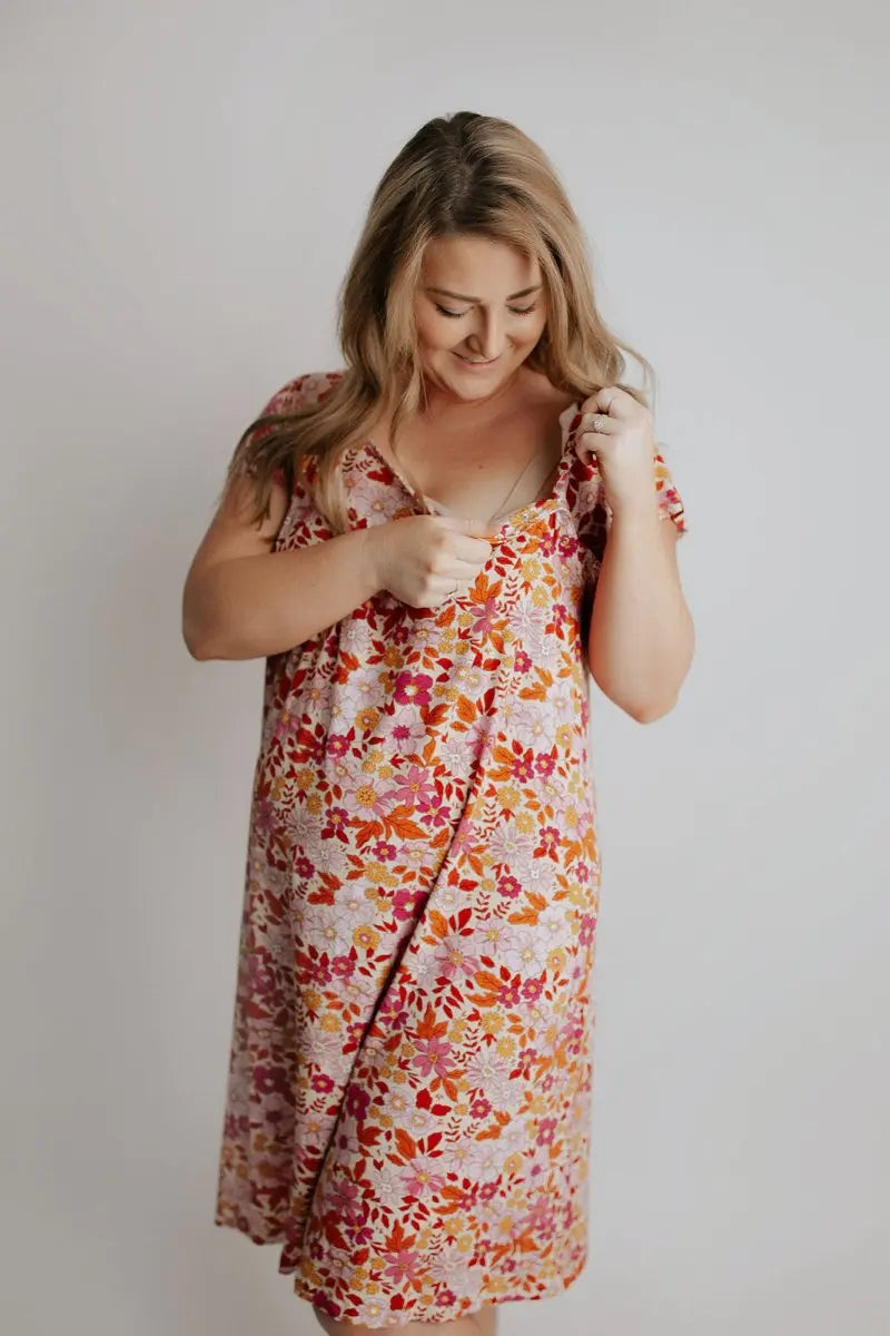 Three Little Tots Wild Child Labor and Delivery Nursing Hospital Gown - 