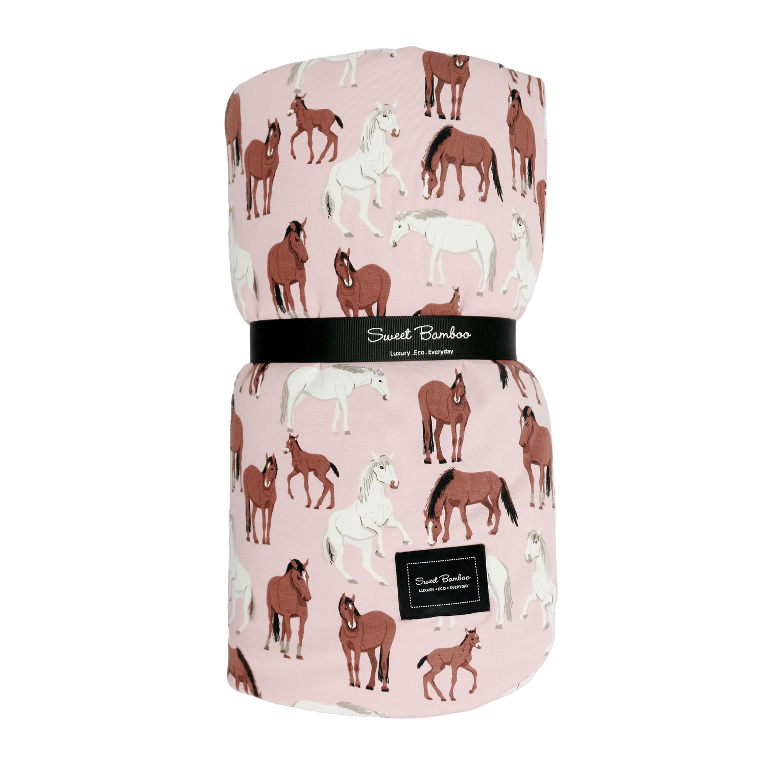Wild Horses Cloud Blanket For Nursery And Baby Gift Sweet Bamboo Everetts Place: Online Boutique