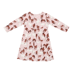 Wild Horses Swirly Girl Dress Knee Length Empire Waist Sweet Bamboo Everetts Place: Online Boutique