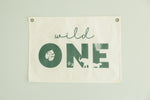 Little Joy Co. Wild One First Birthday Canvas Banner Jungle Theme Decor - Home & Garden > Decor > Novelty Signs