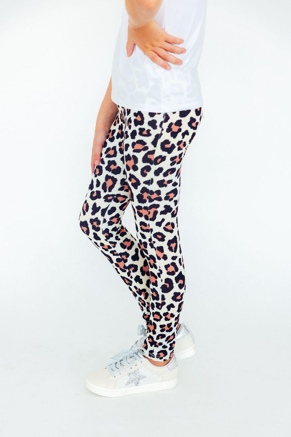 Soft Mila & Rose Wild One print baby leggings.