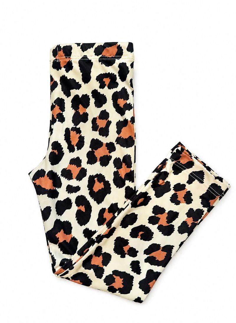 Mila & Rose Wild One baby leggings with animal print.