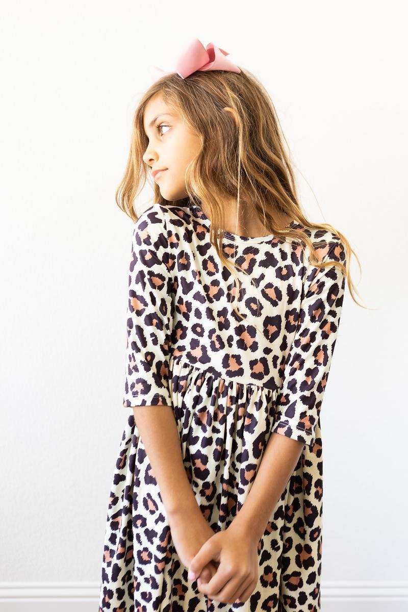Wild One Twirl Dress With Pockets Three Quarter Sleeve Mila & Rose ® Everetts Place: Online Boutique