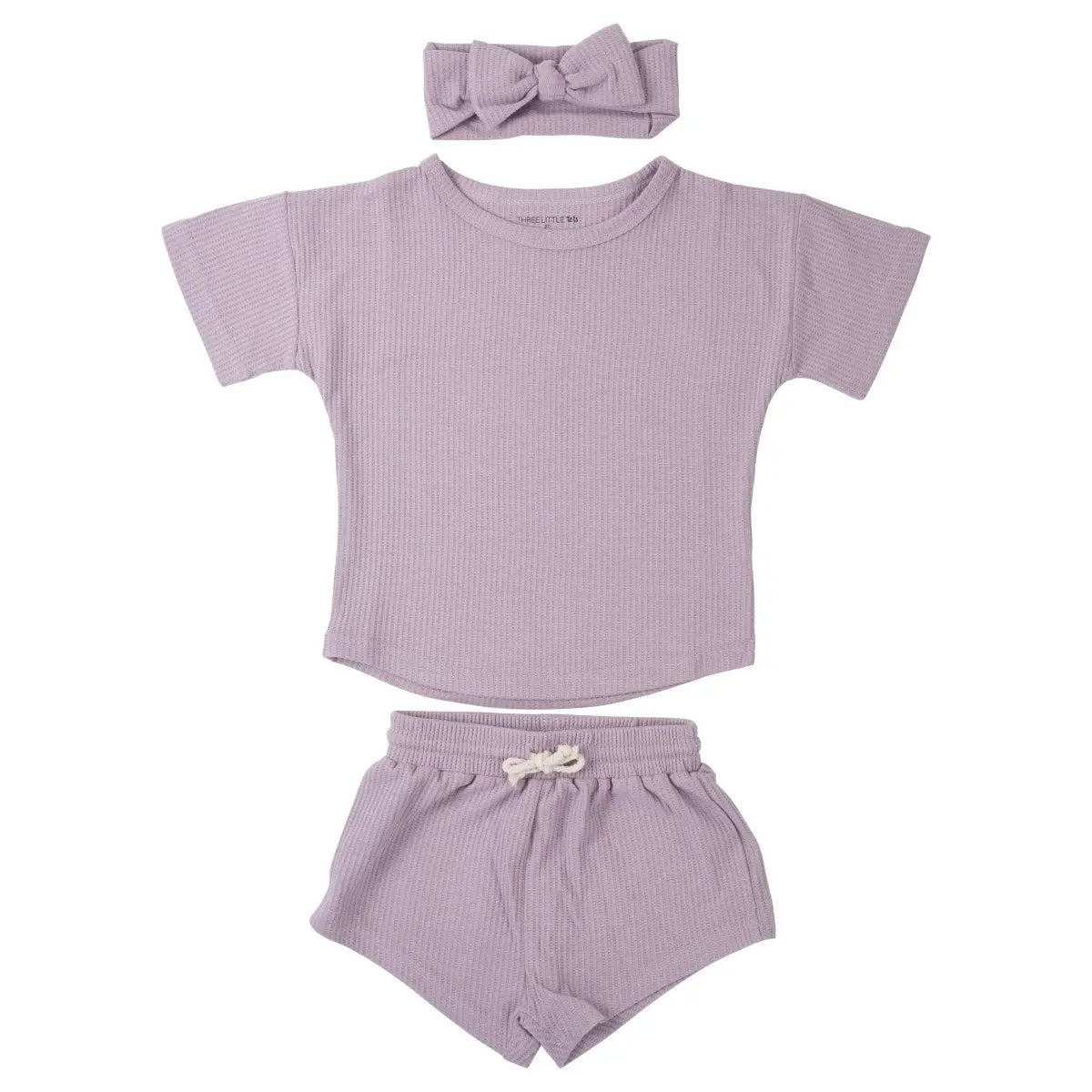 Three Little Tots Wild Orchid Waffle Set - 