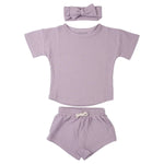 Three Little Tots Wild Orchid Waffle Set - 