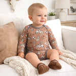 Wild Wrangler/Brown Western Cowboy Bamboo Baby Boy Bodysuit Tesa Babe 