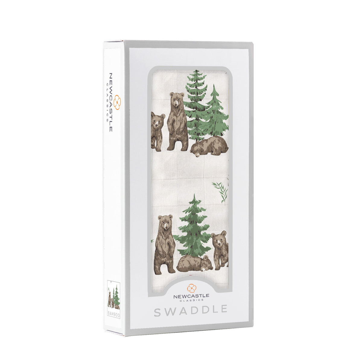 Wilderness Bear Bamboo Swaddle by Newcastle Classics