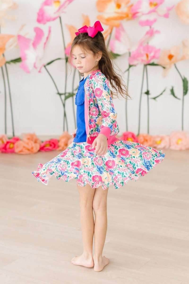 Wildflower Wishes Ruffle Twirl Skort With Attached Shorts - Everetts Place Boutique - Ruffle Twirl Skort