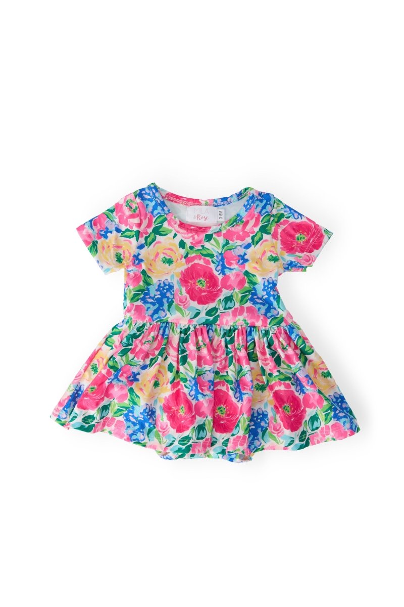 Wildflower Wishes Short Sleeve Twirl Bodysuit for Babies Mila & Rose ® Everetts Place: Online Boutique