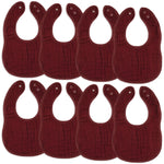 Wine Colored Muslin Bibs For Baby Drool Bamboo Rayon Comfy Cubs Everetts Place: Online Boutique 24.99