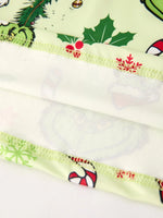 Rylee Faith Designs Winter Christmas Candy Cane Character Print Green Girls Dress - Apparel & Accessories > Clothing > Baby & Toddler Clothing > Baby & Toddler Dresses Dress