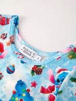 Rylee Faith Designs Winter Christmas Character Gift Print Girls Dress - Apparel & Accessories > Clothing > Dresses Dress
