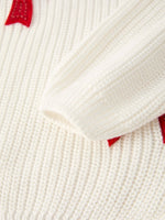 Winter Christmas Girls Bow Sequins Pullover Sweater Rylee Faith Designs Everetts Place: Online Boutique