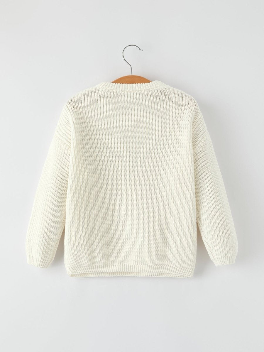 Winter Christmas Girls Sequins Pullover Sweater Cozy Rylee Faith Designs Everetts Place: Online Boutique
