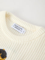 Winter Christmas Girls Sequins Pullover Sweater Cozy Rylee Faith Designs Everetts Place: Online Boutique