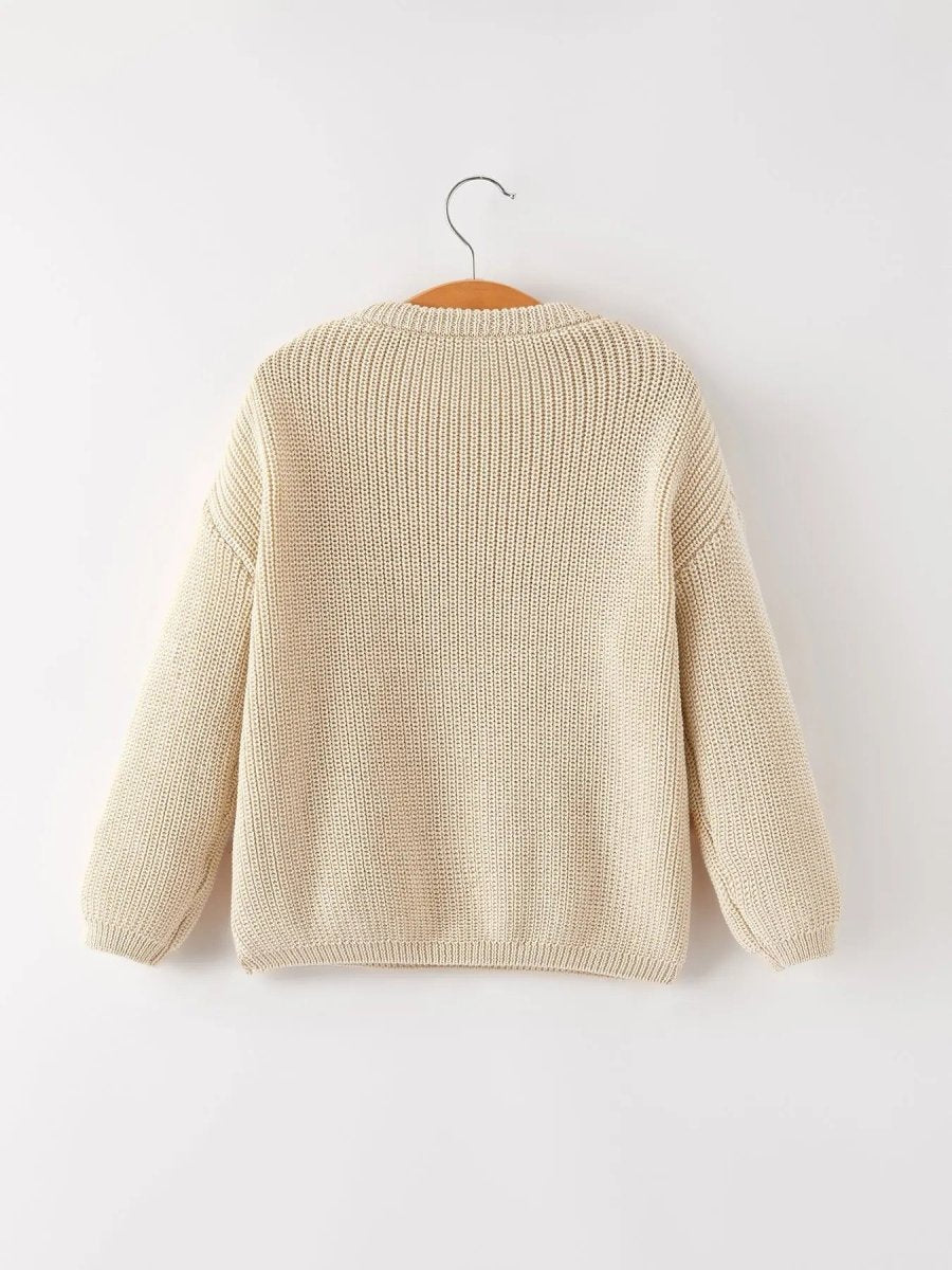 Winter Christmas Girls 'wild One' Pullover Sweater Rylee Faith Designs Everetts Place Boutique