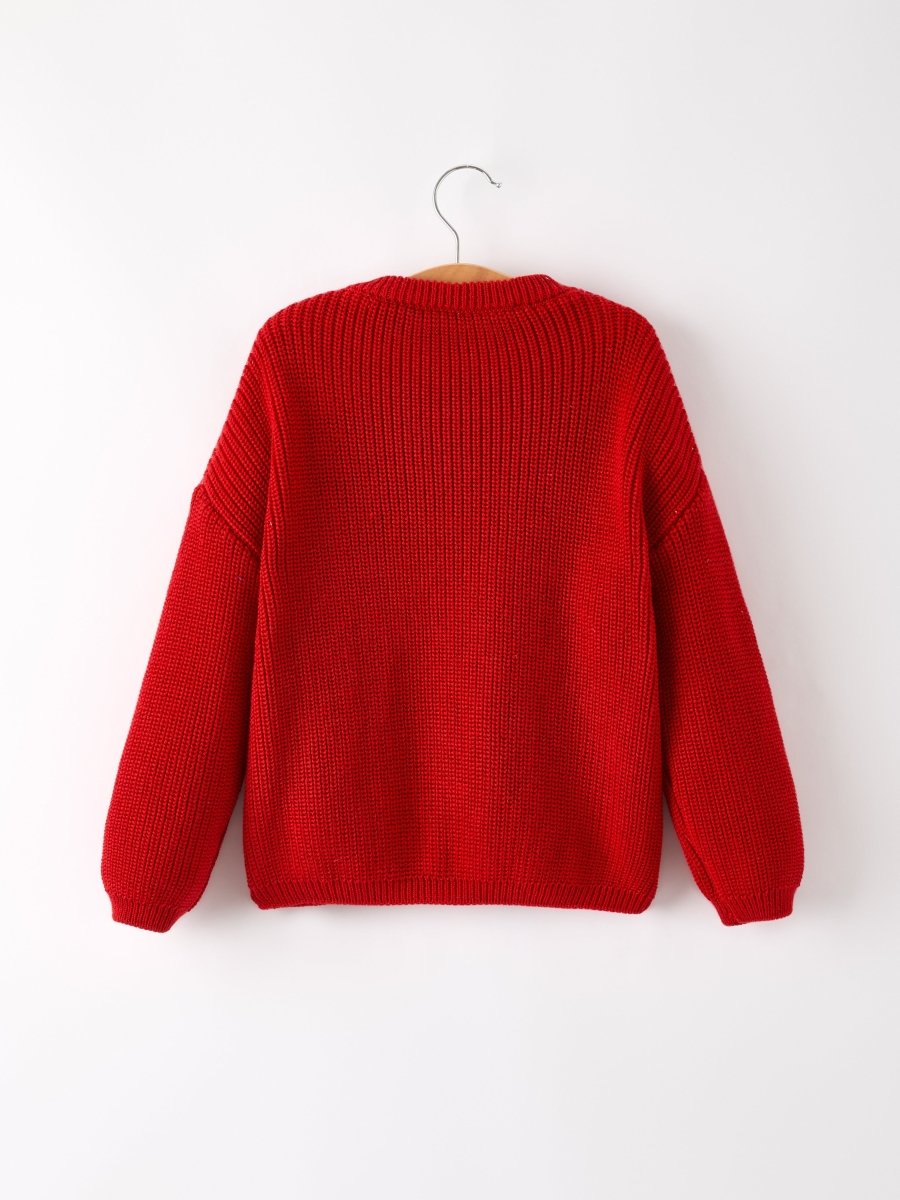 Winter Christmas Nutcracker Sequined Pullover Sweater Rylee Faith Designs Everetts Place: Online Boutique