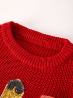 Winter Christmas Nutcracker Sequined Pullover Sweater Rylee Faith Designs Everetts Place: Online Boutique