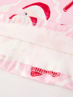 Rylee Faith Designs Winter Christmas Pink Santa Bow Holiday Girls Dress - Apparel & Accessories > Clothing > Baby & Toddler Clothing > Baby & Toddler Dresses Dress