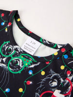 Rylee Faith Designs Winter Christmas Print Girls Dress Set Two Pieces - Apparel & Accessories > Clothing > Baby & Toddler Clothing > Baby & Toddler Outfits Dress