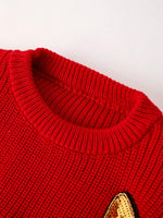 Rylee Faith Designs Winter Christmas Sequins Pullover Sweater For Girls - Apparel & Accessories > Clothing > Baby & Toddler Clothing > Baby & Toddler Tops > Sweaters Top