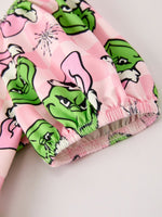 Winter Pink Christmas Character Ruffle Dress For Girls Rylee Faith Designs Everetts Place: Online Boutique