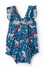 Wish Upon A Unicorn Ruffle Cross Back Romper For Summer Mila & Rose ® Everetts Place: Online Boutique