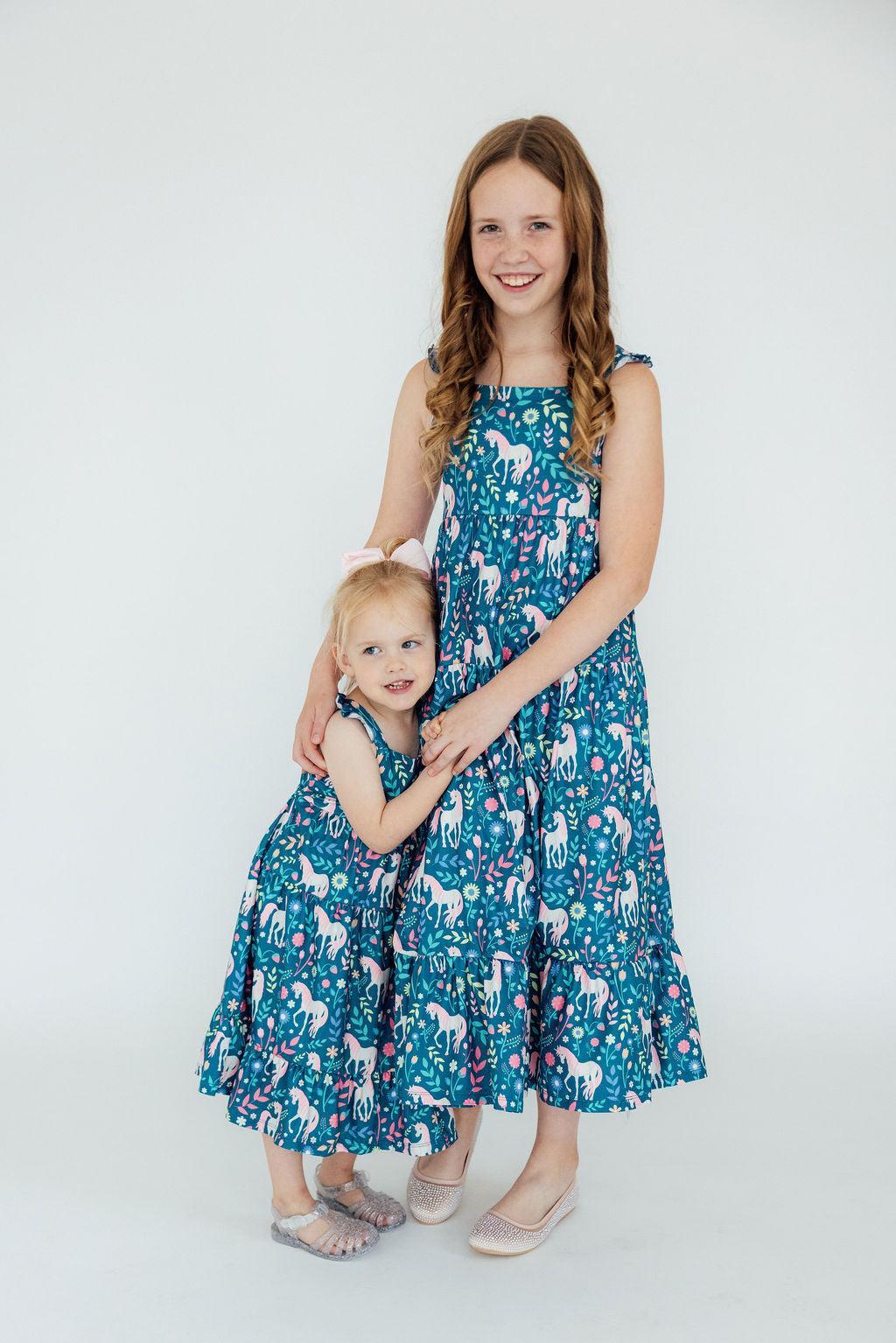 Wish Upon A Unicorn Ruffle Maxi Dress For Summer Mila Rose Mila & Rose ® Everetts Place: Online Boutique