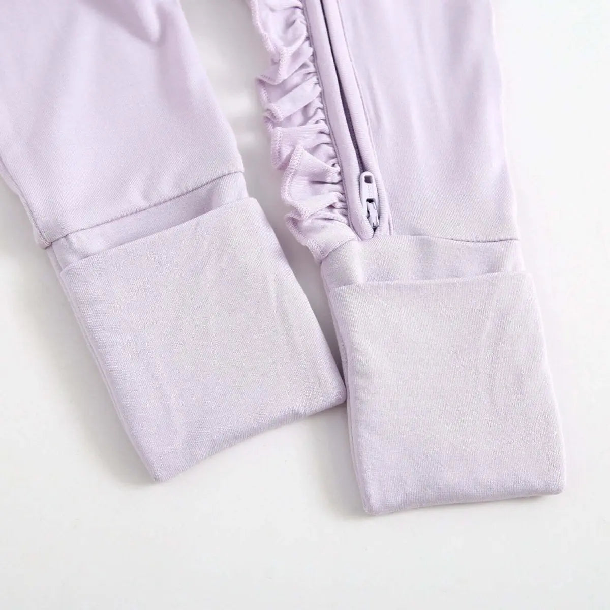 Luxie Charm Wisteria Ruffled Zippered Baby Romper - Everetts Place Boutique - 