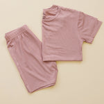 Little Joy Co. Womens Bamboo Ribbed Pajama Top and Bottom Separates - Apparel & Accessories > Clothing > Sleepwear & Loungewear > Pajamas