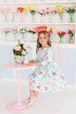 Wonderland Three Quarter Sleeve Twirl Dress With Pocket Mila & Rose ® Everetts Place: Online Boutique