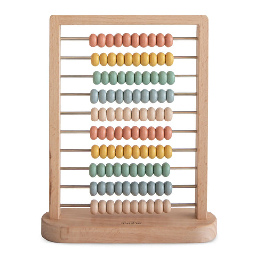 Wooden Abacus for Kids - Classic Educational Toy for Counting and Color Sorting in Nursery and Playroom Mushie Everetts Place: Online Boutique
