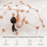 Wooden Climber for Kids in Blush Indoor Pine Toy Set Comfy Cubs Everetts Place: Online Boutique