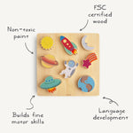 Wooden Animal Figure Puzzle by Mushie