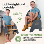 Solid Hardwood 2-Step Toddler Step Stool by Ocodile.com