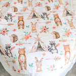 Minky Baby Blanket Woodland Tribe Pink by Honey Lemonade at Everetts Place