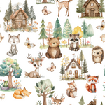 Minky Baby Blanket Woodsy Woodland by Honey Lemonade at Everetts Place