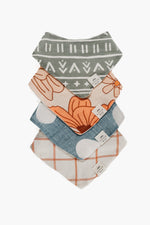 Woven Bandana Bib Organic Cotton With Adjustable Snaps Little Mae & Co Everetts Place: Online Boutique