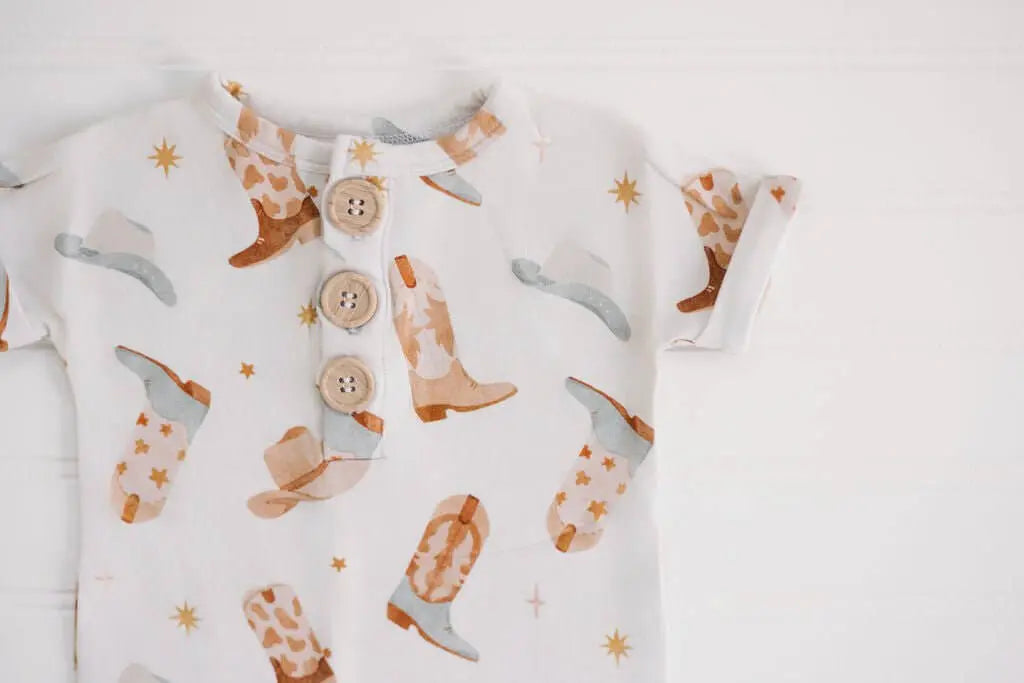 Hugga Babies Wrangle Button Romper - Everetts Place Boutique - 