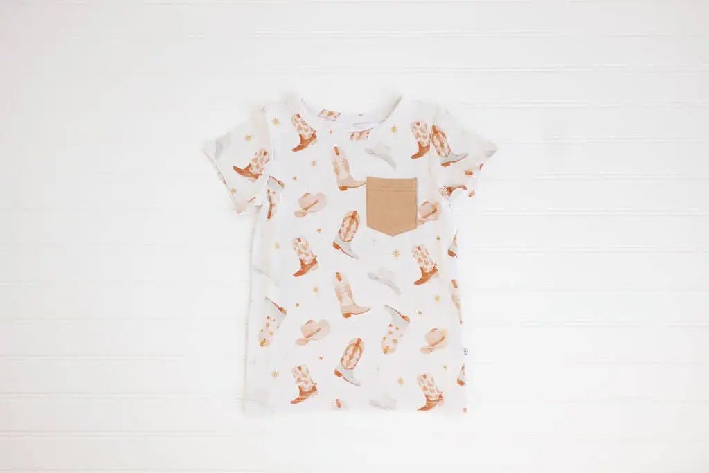 Hugga Babies Wrangle Pocket Tee - Everetts Place Boutique - 