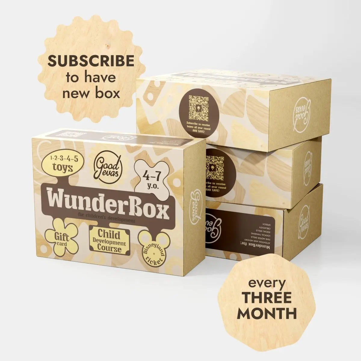 WunderBox Developmental Gift Set for Kids Aged 4 to 7 with Educational Toys Goodevas Everetts Place: Online Boutique
