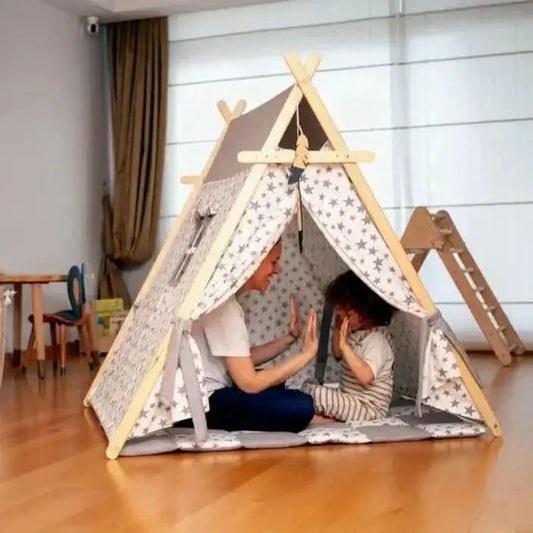 XL Play Tent and Play Mat Set With Star Lights for Kids Kidodido Everetts Place: Online Boutique 299.25