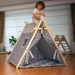 Kidodido XL Play Tent and Play Mat Set With Star Lights for Kids - Toys & Games > Outdoor Play Equipment > Play Tents & Tunnels Play Tents and Play Mats