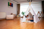 Kidodido XL Teepee Tent and Play Mat Set for Kids Linen Cotton - Toys & Games > Outdoor Play Equipment > Play Tents & Tunnels Play Tents and Play Mats