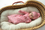 Three Little Tots XOXO Love Valentine's Day Knotted Newborn Baby Gown - 