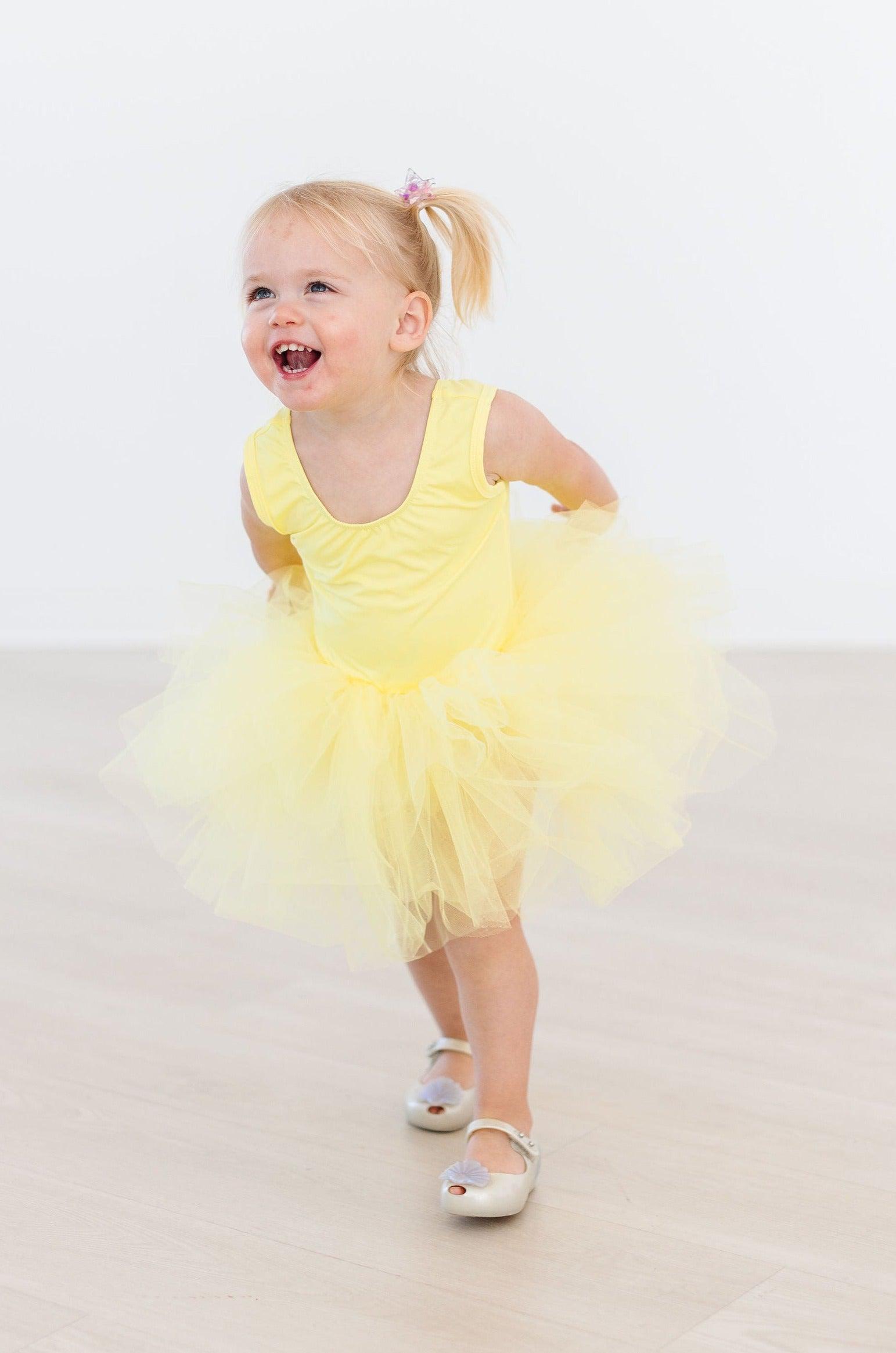 Yellow Tank Tutu Leotard With Fluffy Layers For Girls Mila & Rose ® Everetts Place: Online Boutique