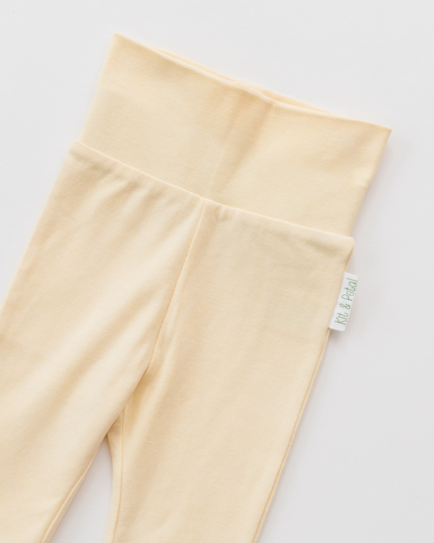 Fold-Over Pants in Sunny Yellow