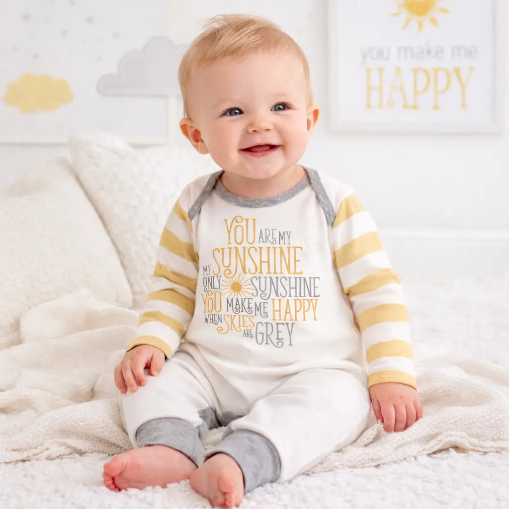 You Are My Sunshine Baby Romper 100 Percent Cotton Tesa Babe 