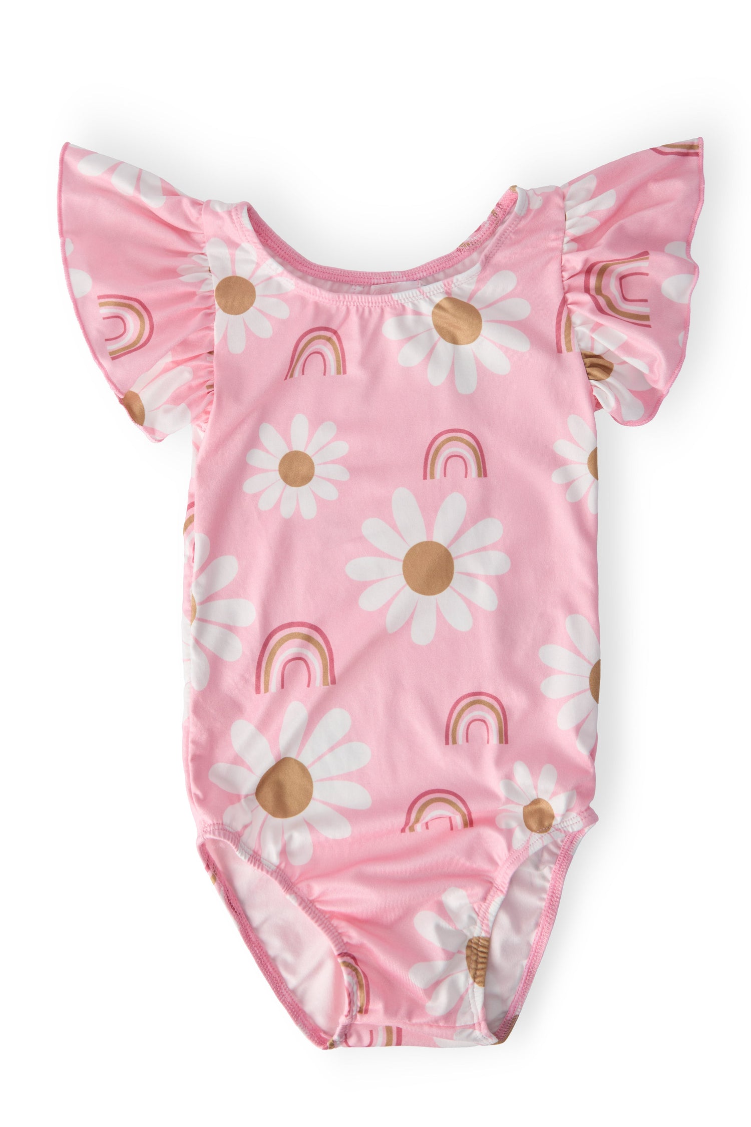 You Are My Sunshine Flutter Sleeve Leotard For Girls Mila & Rose ® Everetts Place: Online Boutique
