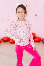 You Make Me Happy Long Sleeve Ruffle Tee Mila Rose Girls - Everetts Place Boutique - Ruffle Tee L/S